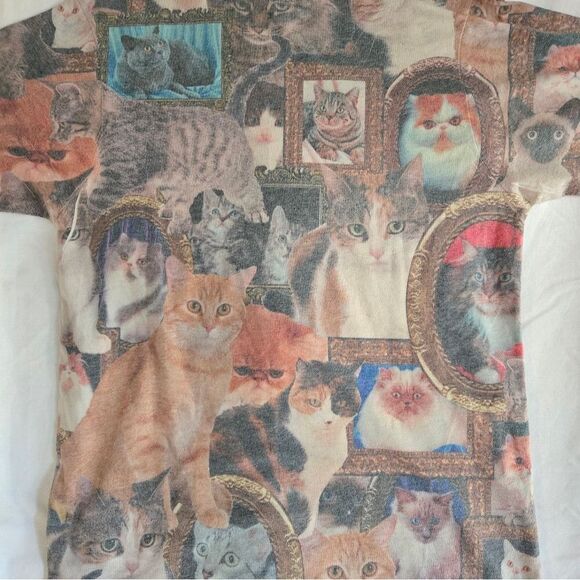 The Lost Gods Shirt Adult Small Cats All Over Print Short Sleeve Graphic Print - Picture 7 of 16